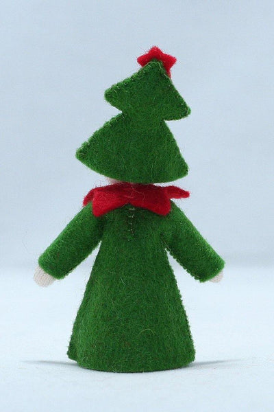 Christmas Tree Prince (miniature standing felt doll, theme hat)