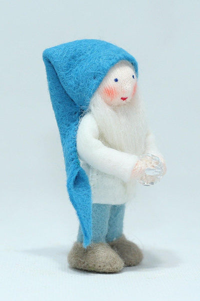 Cave Gnome (miniature bendable felt doll)