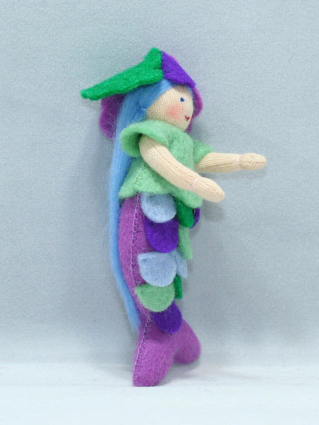 Mermaid Princess (miniature bendable felt doll)