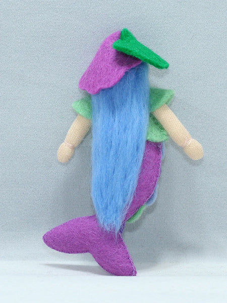 Mermaid Princess (miniature bendable felt doll)