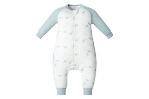 2.5 TOG Raglan Bamboo Long Sleeve Cozy Sleep Suit - Baby Beluga